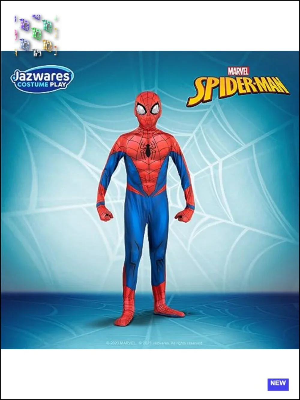 Marvel Spider-Man Youth Deluxe Zentai Costume Two-Way Stretch Spandex with